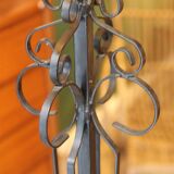 Very large brutalist wrought iron floor lamp, circa 1950