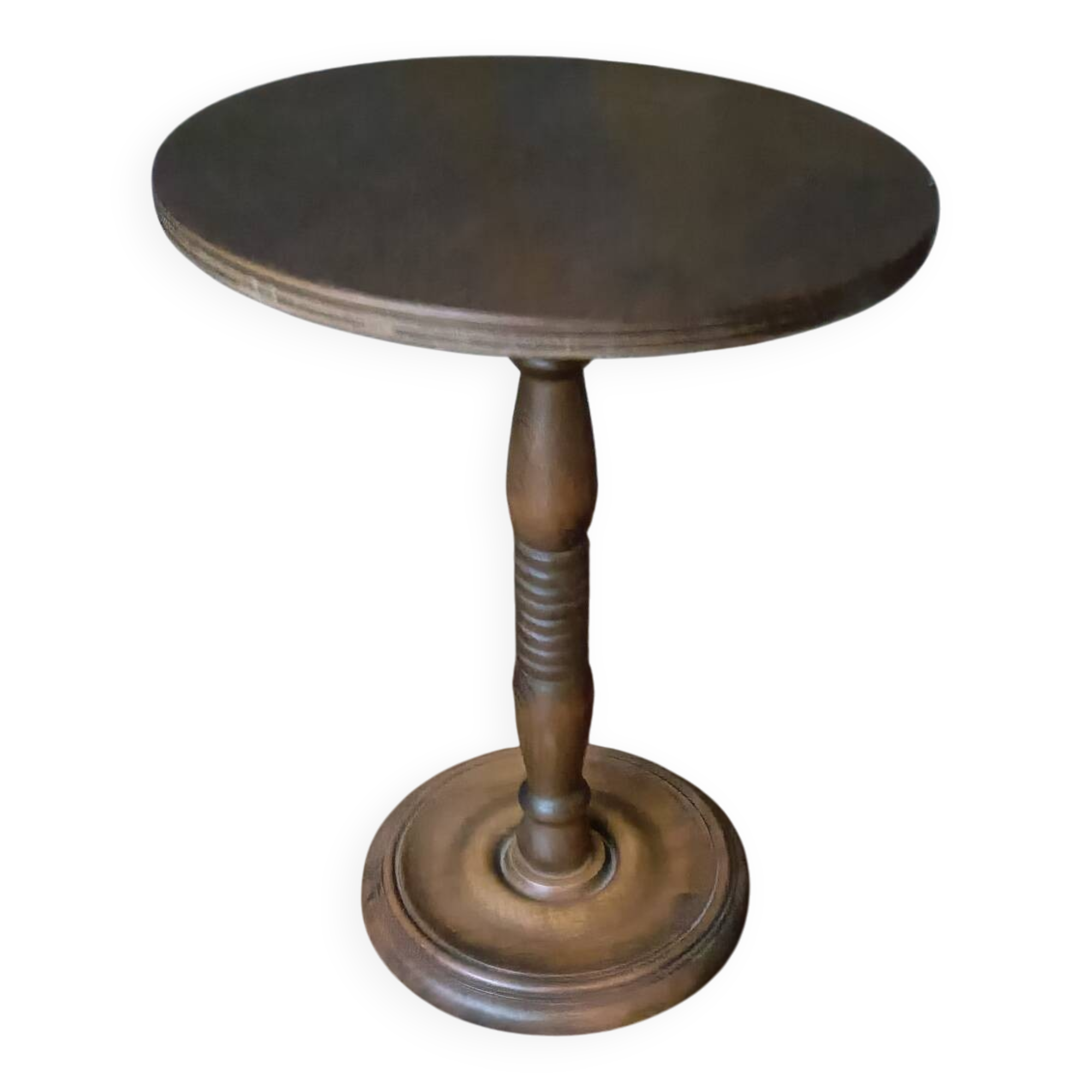 Gueridon, turned wooden side table