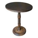 Gueridon, turned wooden side table
