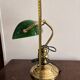 Old Notary Lamp Banker Desk Opaline Green Emeralite