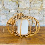 Vintage rattan pendant lamp
