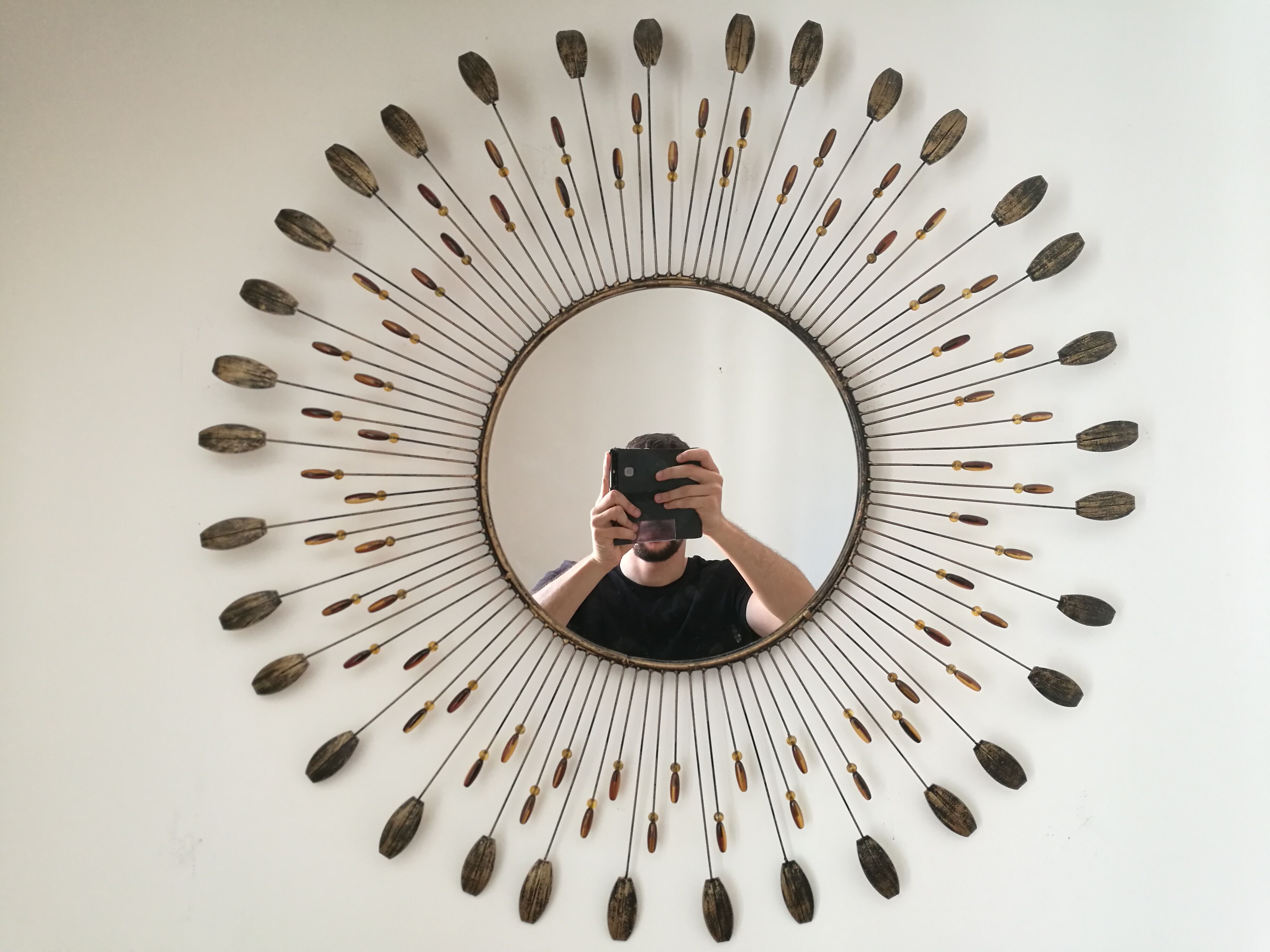 Ethnic mirror 75x75cm