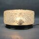 Mid-century recessed ceiling light with bubbled glass, Czechoslovakia, 1960s.