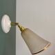 Vintage tulip wall lamp in white and gold granite glass