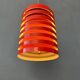 Vintage red Danish mid-century pendant lamp