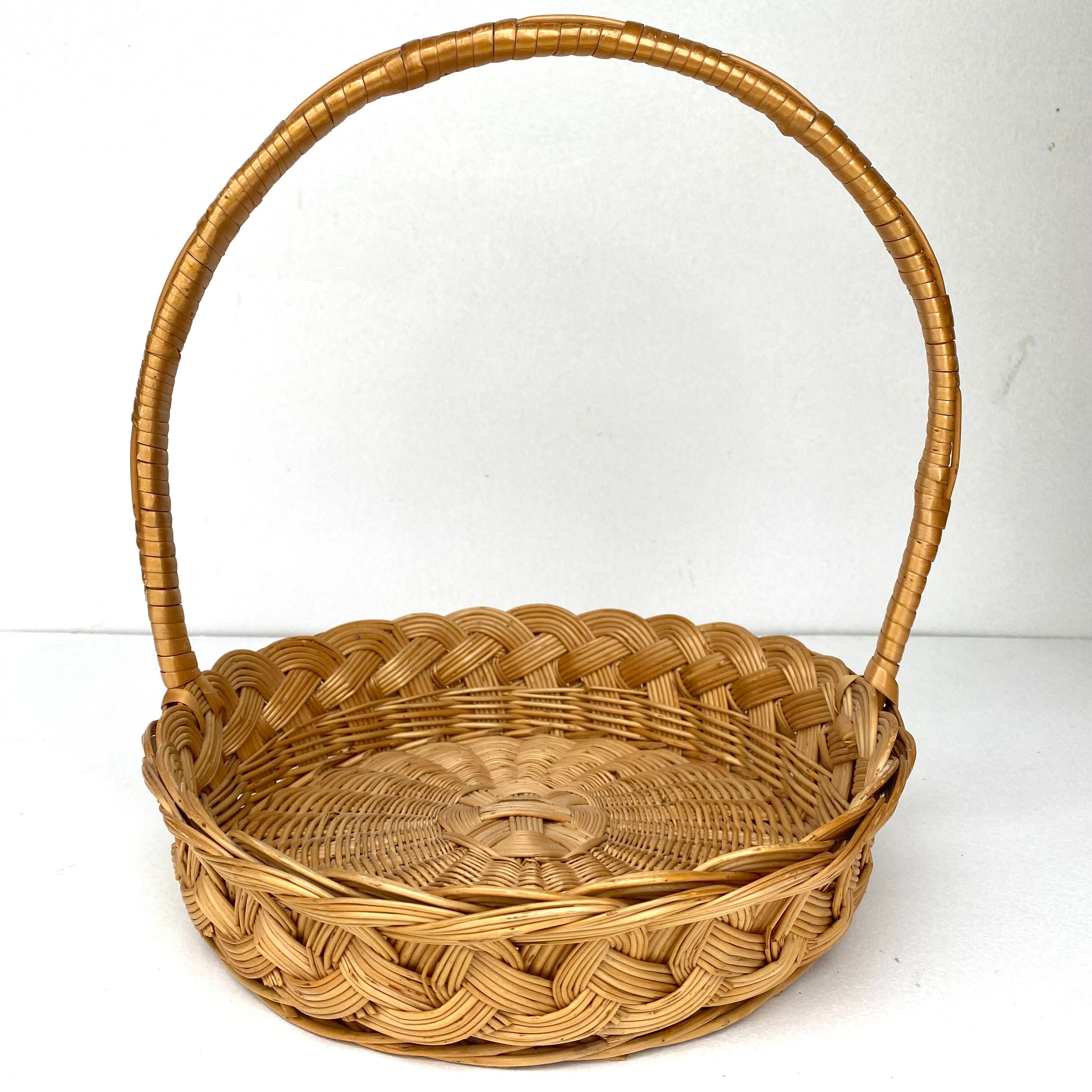 Vintage wicker basket