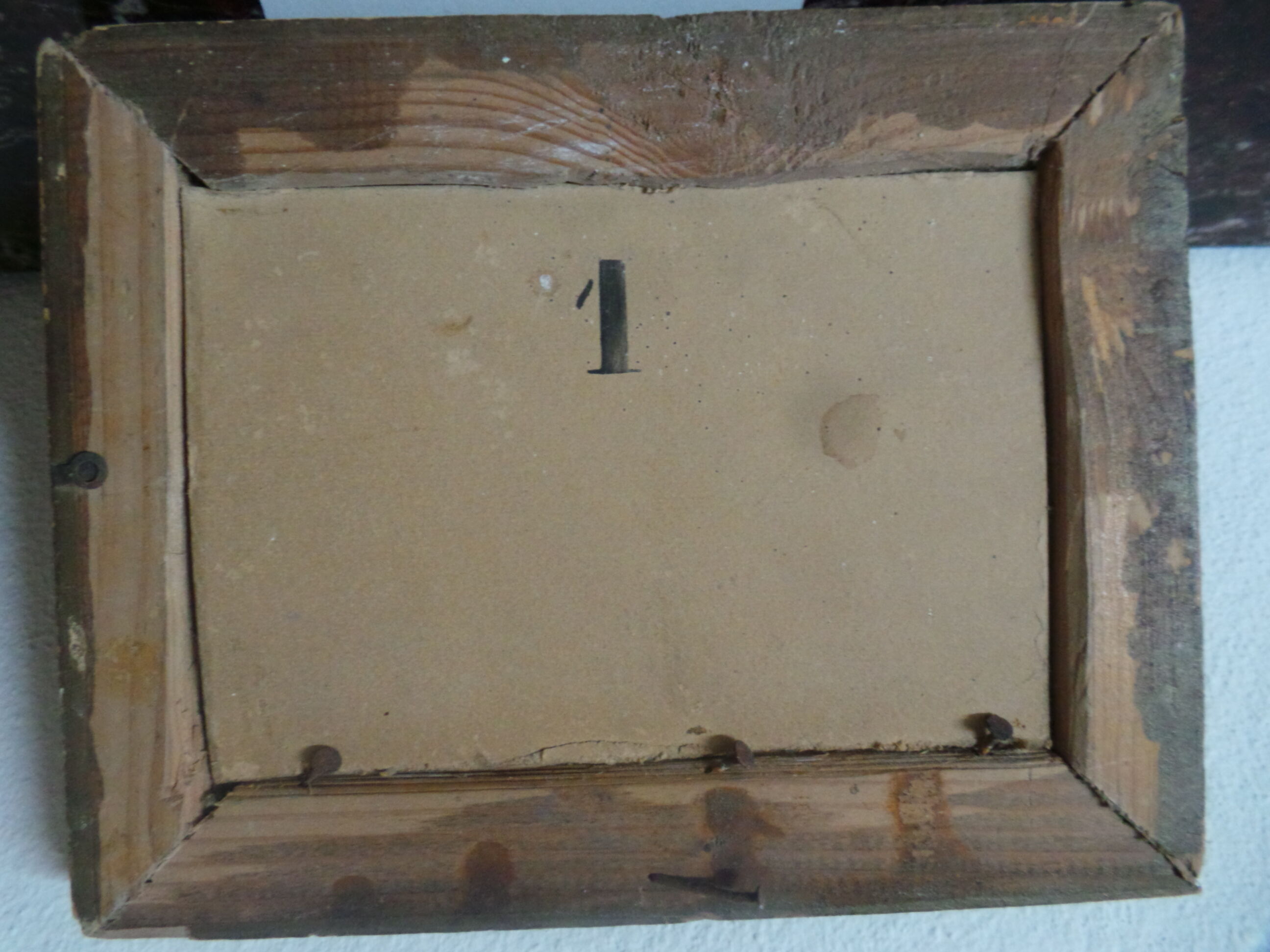 Landscape oil on cardboard unsigned