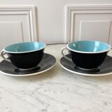 Duo of lunches Digoin Sarreguemines 50s