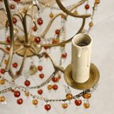 Glass bead chandelier