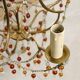 Glass bead chandelier