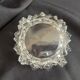 Art deco ashtray in old vintage molded glass glass pocket emptier