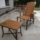 Old rattan armchair