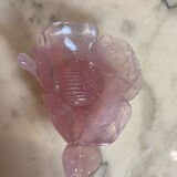 Empty pocket in rose quartz
