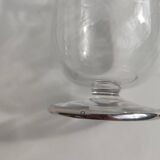 Solid silver and crystal vase. Early 20th century.