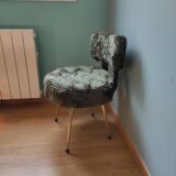 Green "moumoute" chair 1970 Pelfran