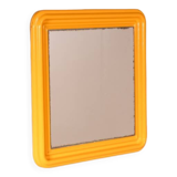 Orange plastic square mirror