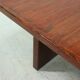 Large Bamboo and Wood Coffee Table Attributed to Axel Vervoordt 1980s