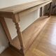 Console Flamant en chêne brut