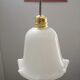 Old large lampshade tulip suspension opaline vintage 60/70' H 14 cm TBE