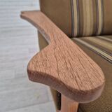1970s, Danish design, club chair, original very good condition, furniture wool fabric.