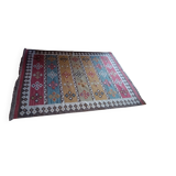 Kazakh oriental rug, vintage kilim from the 1930s. Handcrafted work.