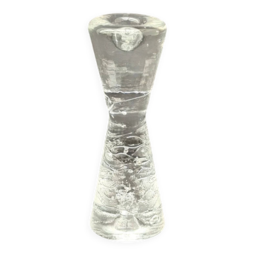 Candlestick by Timo Sarpaneva in molded glass, 1970