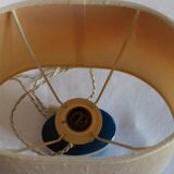 Blue porcelain bedside lamp