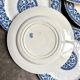 6 blue ironstone dinner plates from Gien