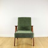 Classic green olive structural armchair like Chierowski