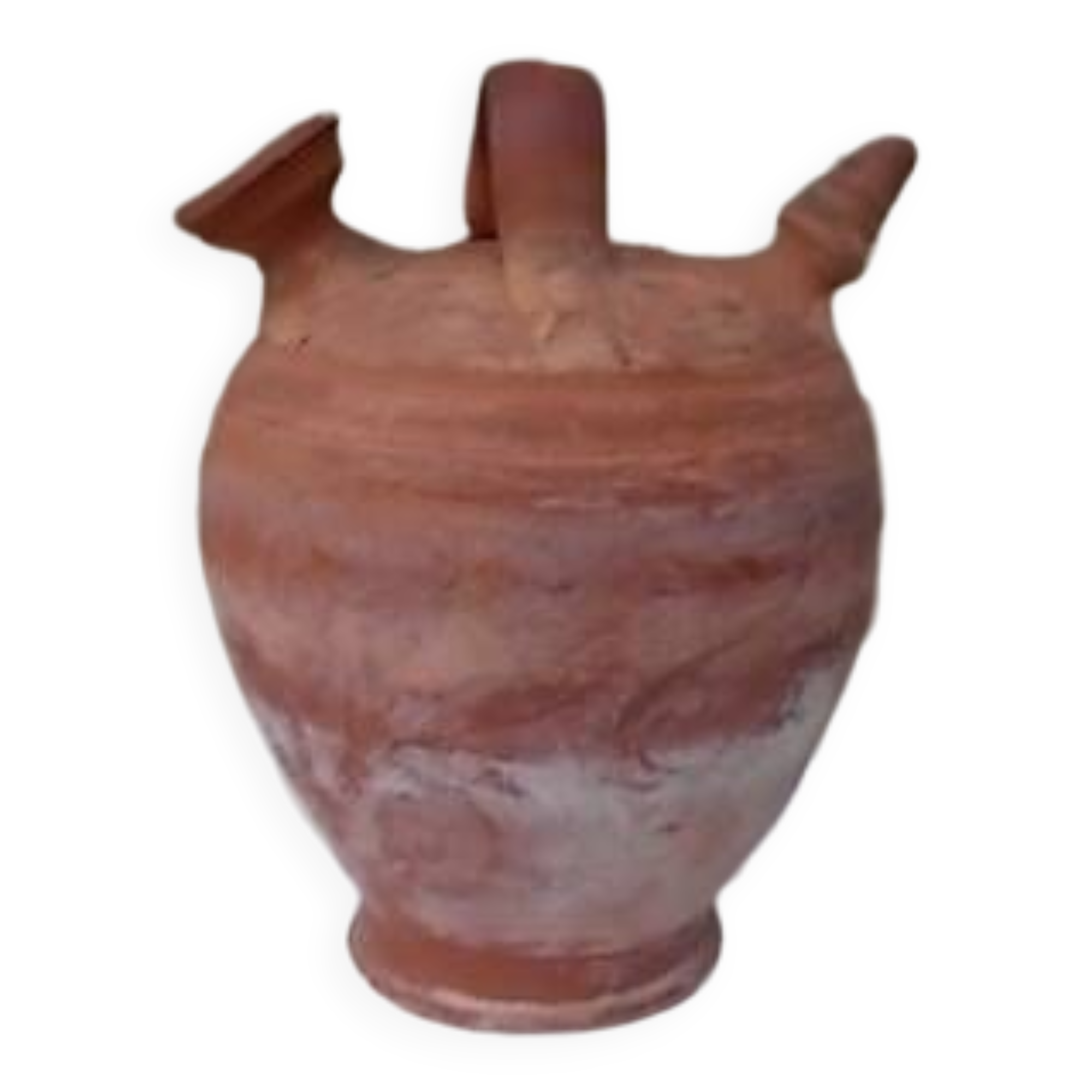 Terracotta gargoulette jug