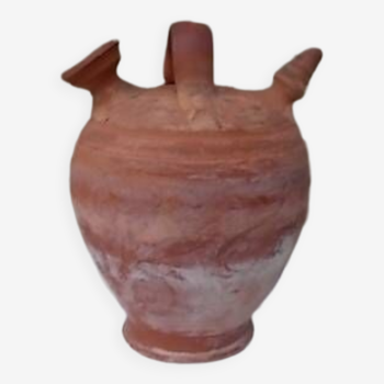 Terracotta gargoulette jug