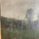 Oil on canvas, landscape by Karl Ben, 19th century.