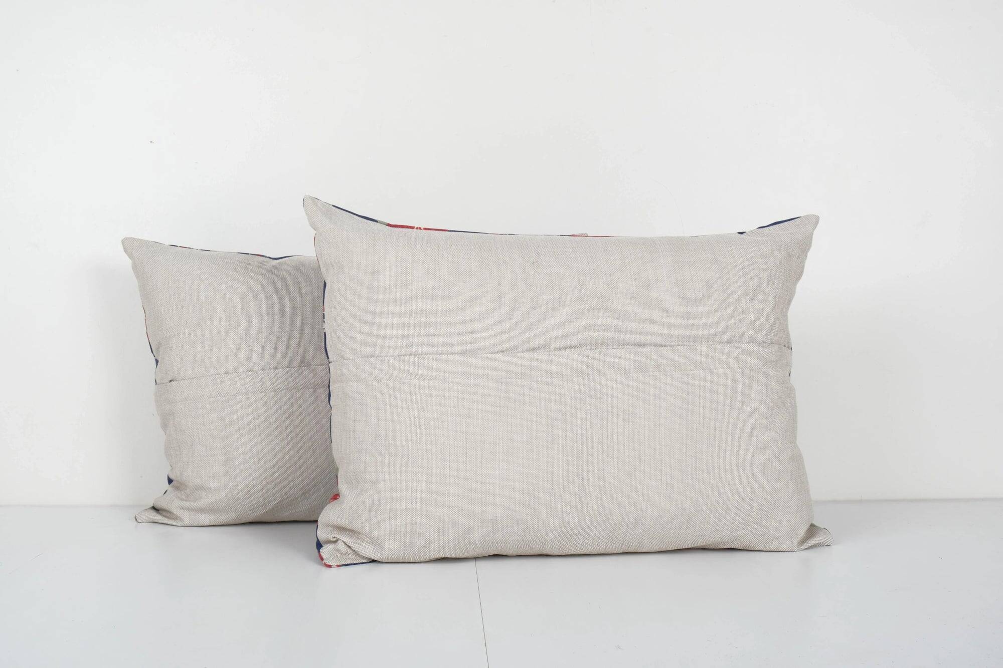 Set of 2 vintage Turkish cushion covers 41x61 cm