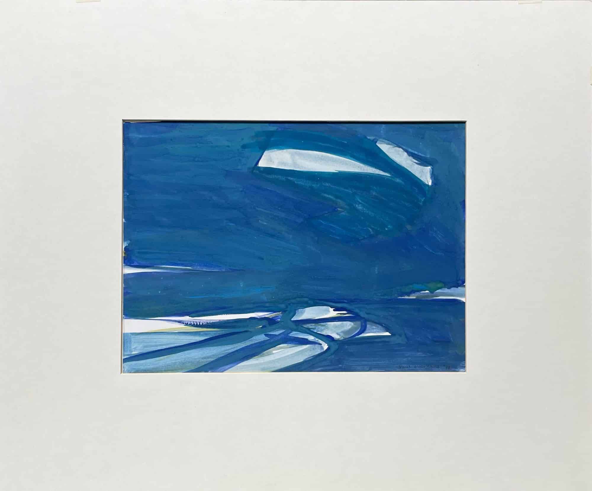 Dutch artwork, Paul Overhaus "Sea No. 5", dated 1977