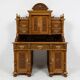 Grand Neo-Renaissance ministerial desk with steps in oak - circa 1880-1890