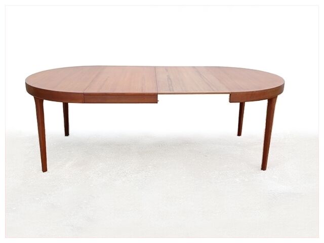 Danish round table by Oluf Th. Larsen Scandinavian teak vintage 1960