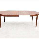Danish round table by Oluf Th. Larsen Scandinavian teak vintage 1960