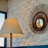 Lampadaire en rotin circa 1950