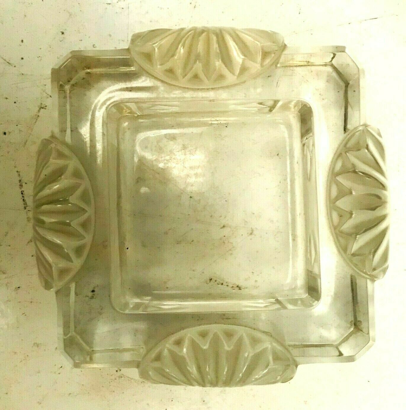 Empty crystal pocket of the 20th century Lalique house