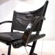 Fauteuil lounge en cuir Weishäupl Werkstätten String, 1980