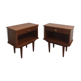 Pair of nightstands vintage, 1960