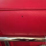 LC2 armchair Le Corbusier, Jeanneret, Perriand - Red leather - signed