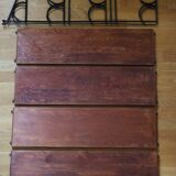 Large "string" shelf, Sweden, metal and wood