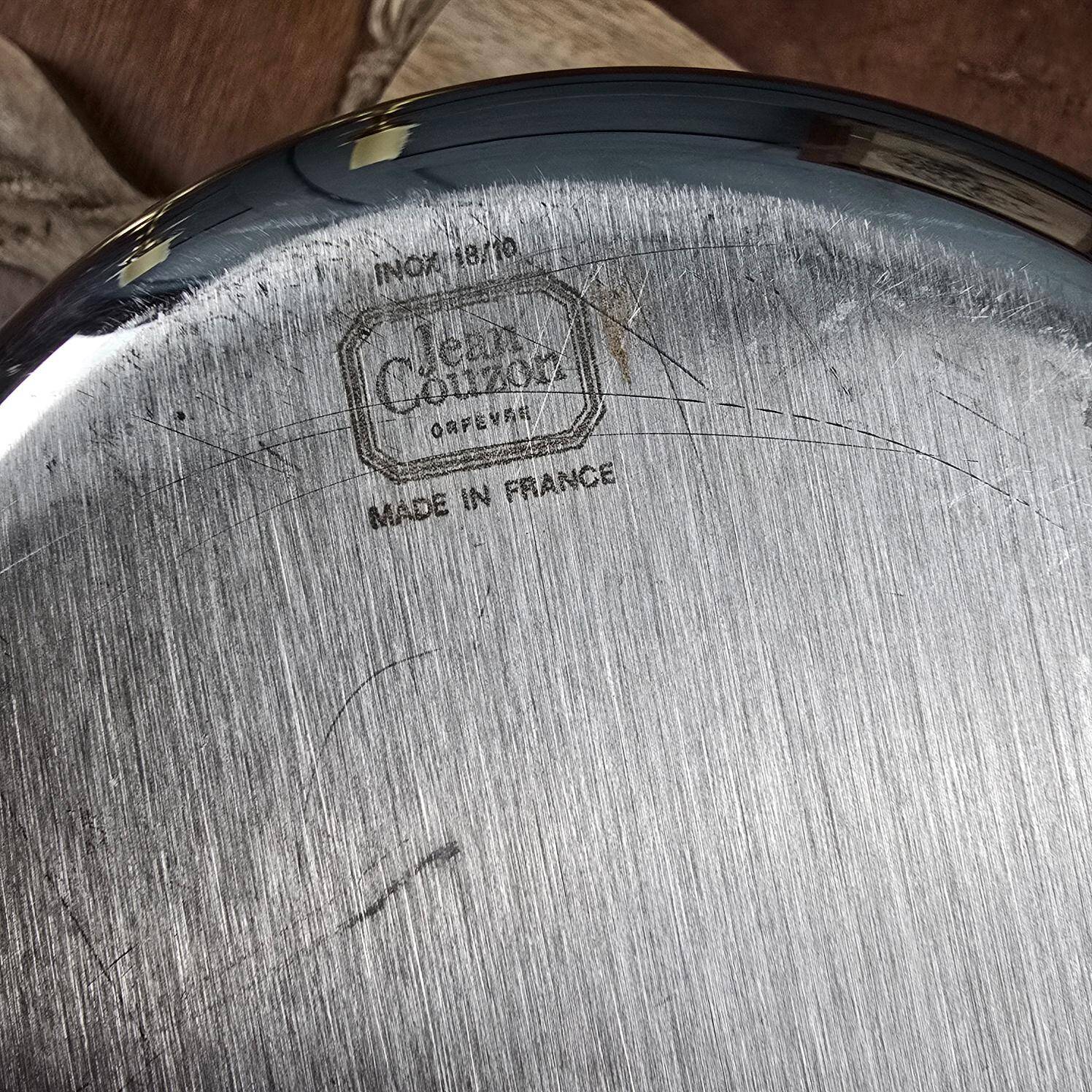 Jean Couzon champagne bucket in 18/10 stainless steel – France