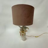 Hollywood regency bassano ceramic table lamp Italy , 1970’s