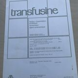 Set of two vintage medical herbarium posters advertising transfusion