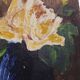 Small old painting "roses" unsigned