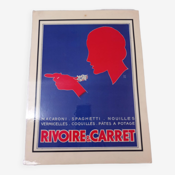 Advertising poster, RIVOIRE & CARRET, vintage, collector.