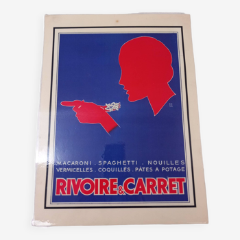 Affiche publicitaire , rivoire & carret , vintage , collector .