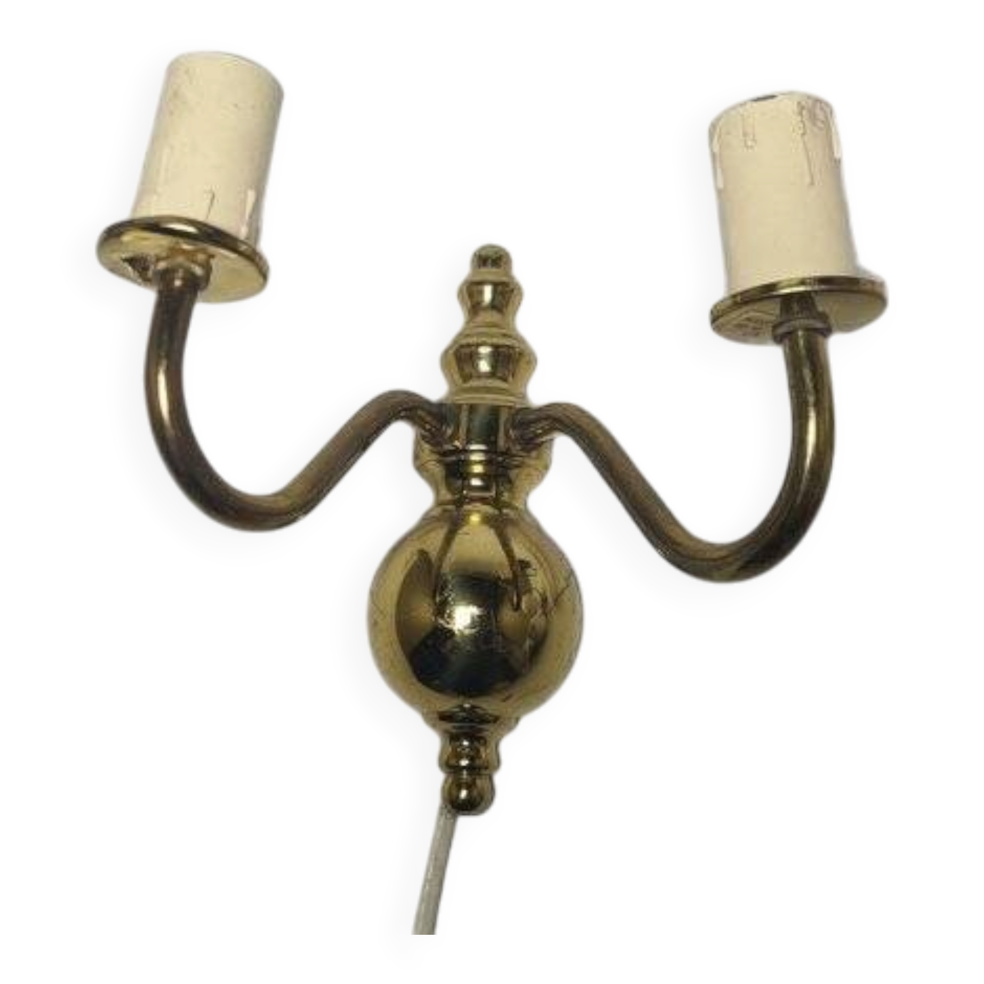 Two-armed wall lamp, Sweden, 1970s